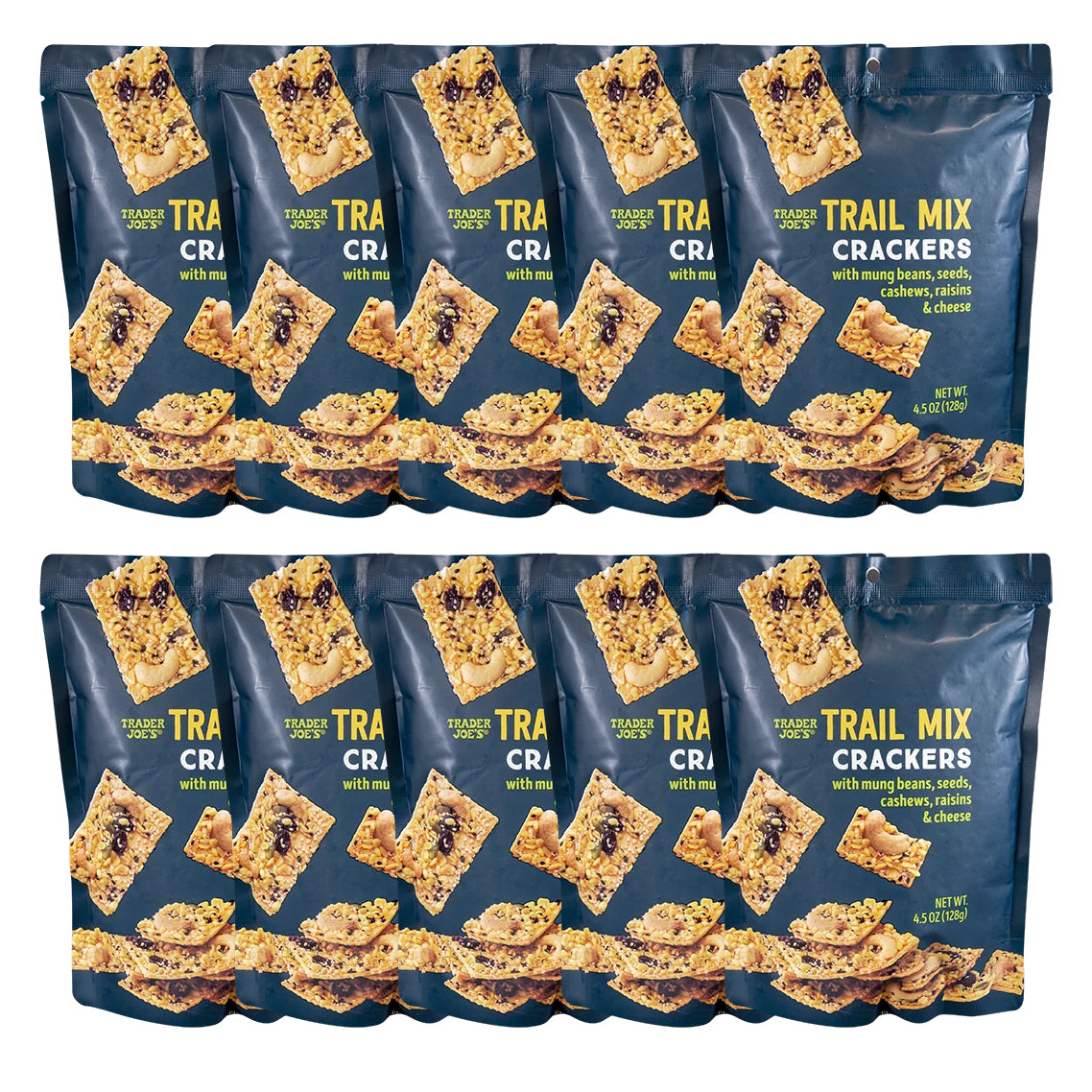 Trader Joe's 트레이더 조 트레일 믹스 크래커 — 감칠맛 시드 & 치즈 블렌드