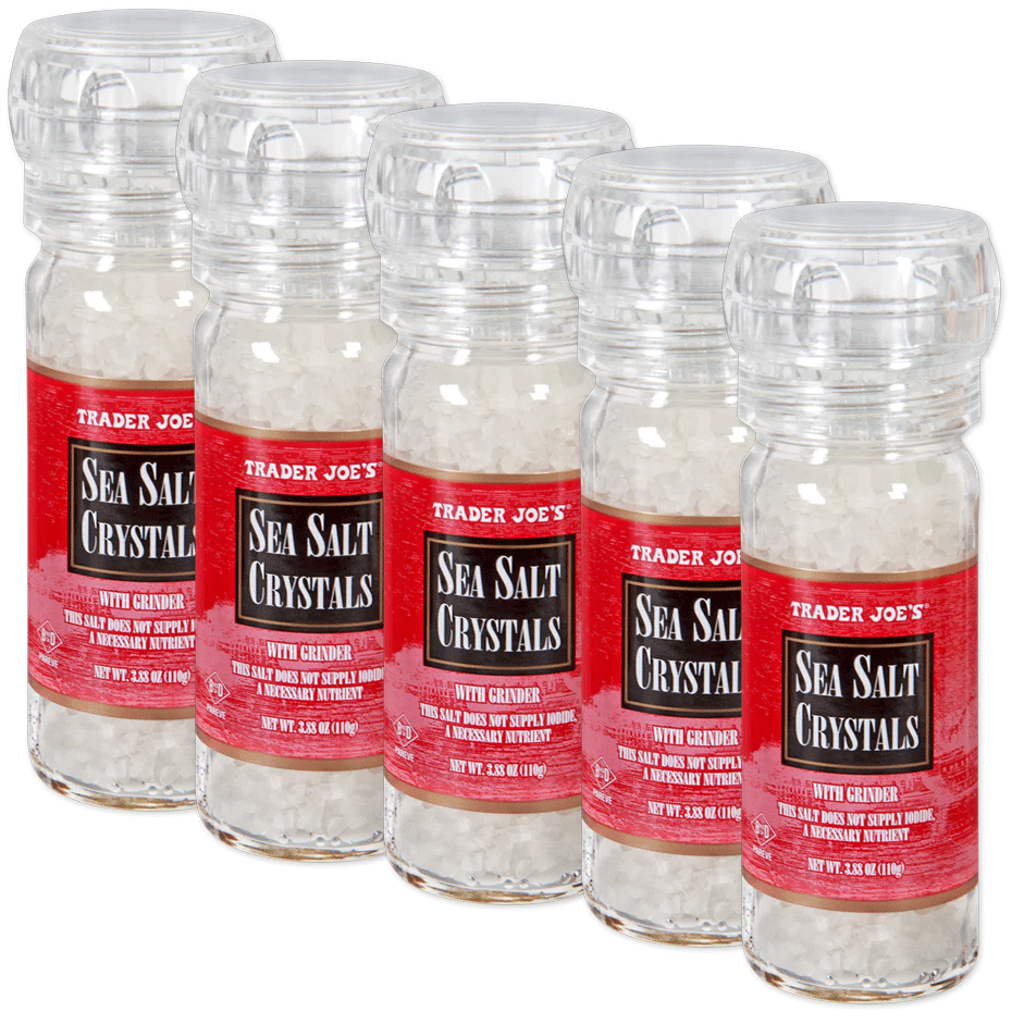 Trader Joe's Sea Salt Crystals with Grinder - 3.88 oz