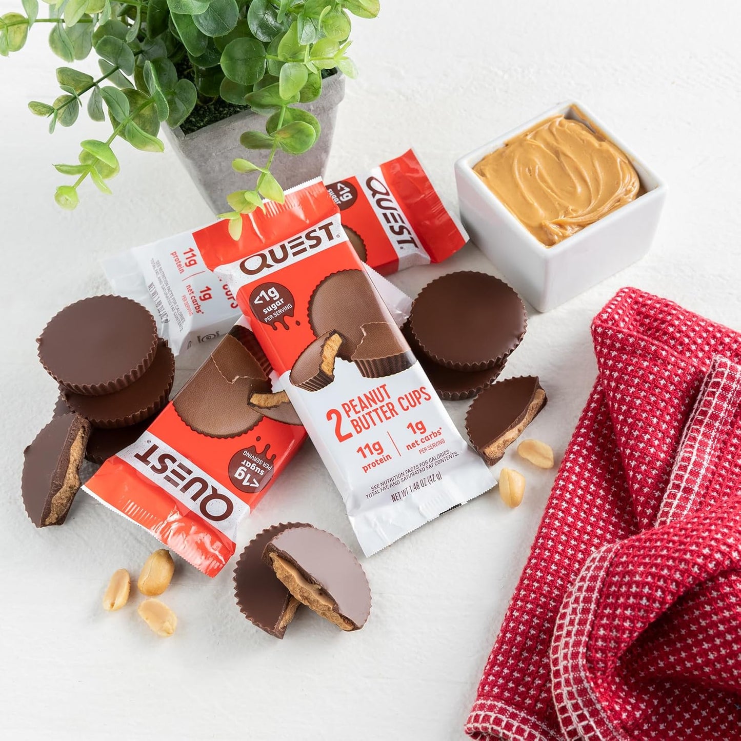 Quest Nutrition Peanut Butter Cups — 1.48 oz (42g) × 12 Cups