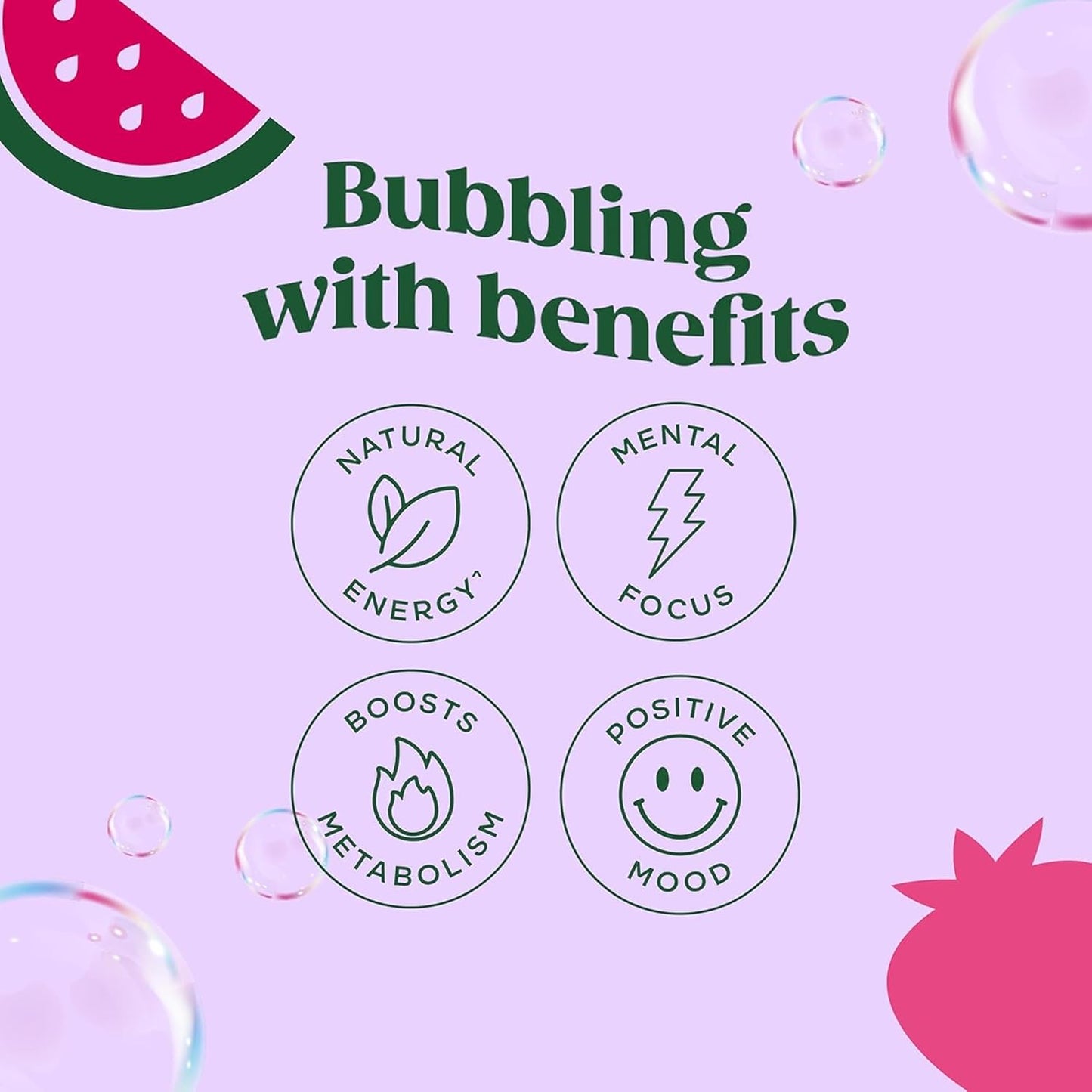Bloom Nutrition Sparkling Energy Drink (Strawberry Watermelon) — 12 fl oz (355mL) × 12 Cans