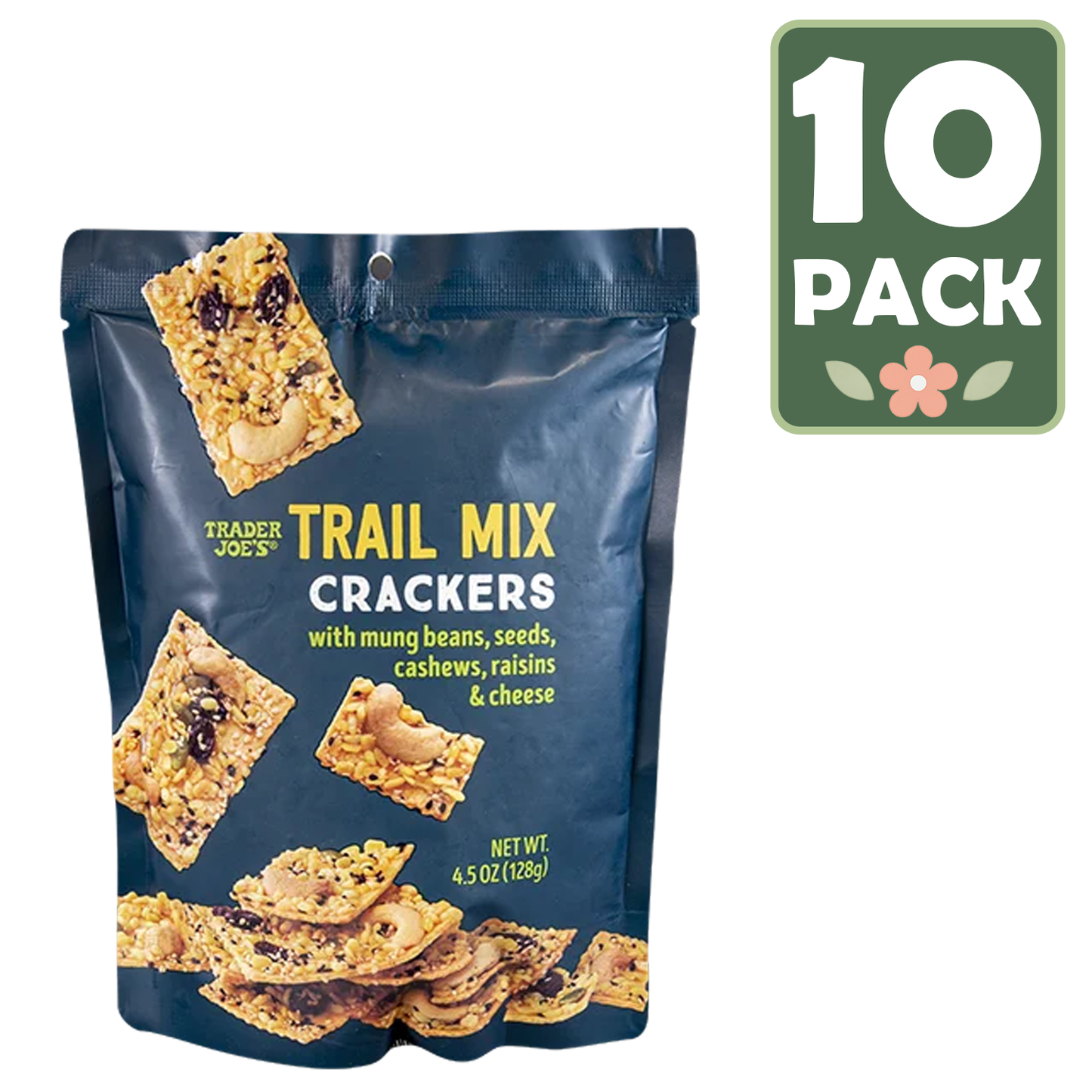 Trader Joe's 트레이더 조 트레일 믹스 크래커 — 감칠맛 시드 & 치즈 블렌드
