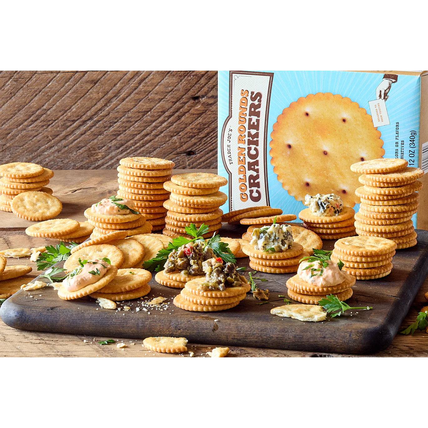 Trader Joe's Golden Rounds Crackers - 12 oz