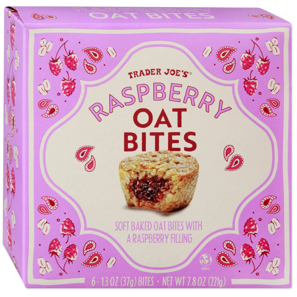 Trader Joe's Raspberry Oat Bites - 8.4 oz