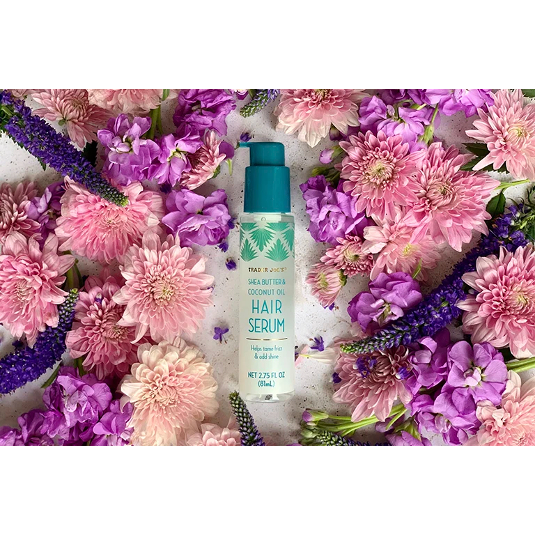 Trader Joe's 트레이더 조 시어버터 & 코코넛 오일 헤어 세럼 — 실키 라이트웨이트 마무리 (81 mL)