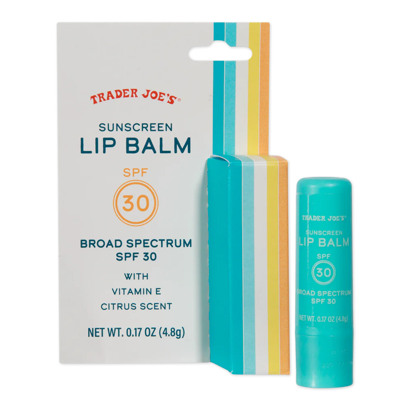 Trader Joe's Sunscreen Lip Balm SPF 30 — Moisturizing Lip Protection (5 g)