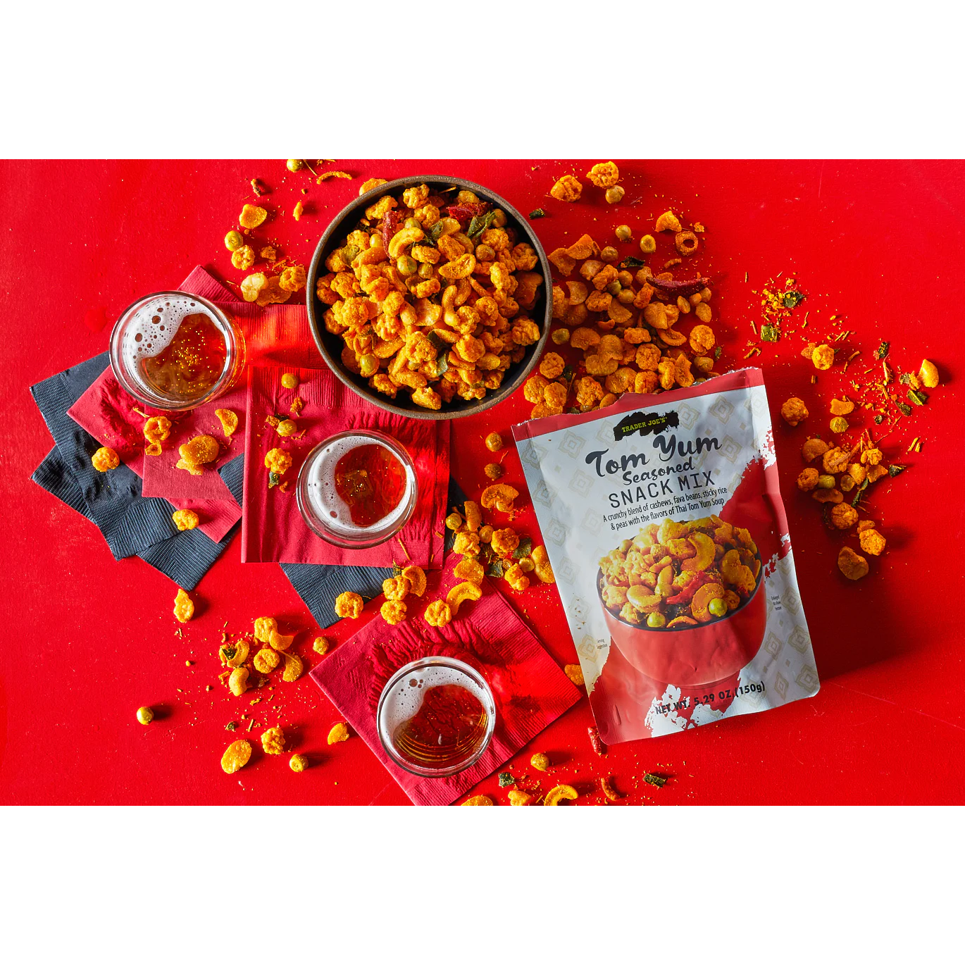 Trader Joe's 트레이더 조 똠얌 스낵 믹스 - 5.29 oz