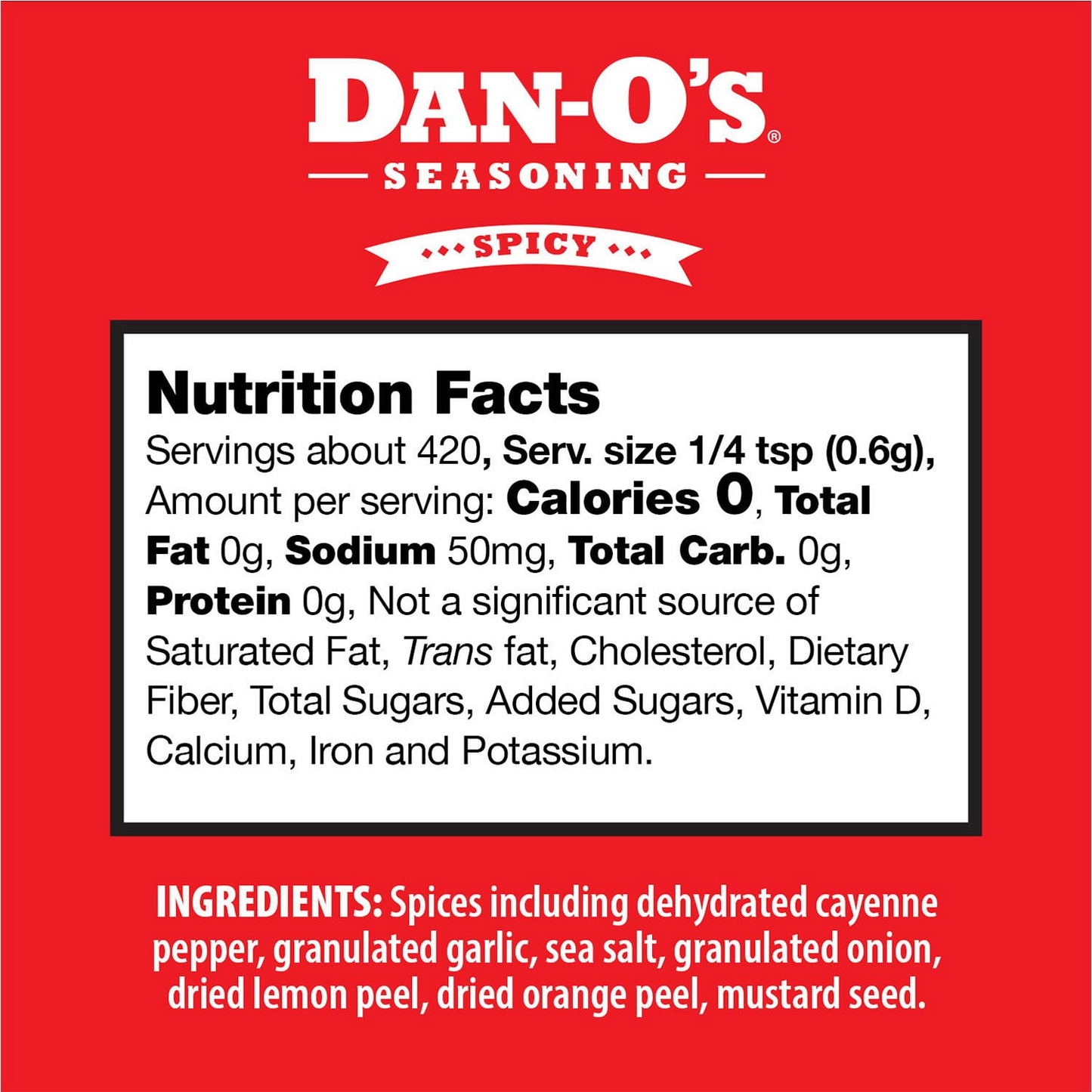 Dan-O's 댄오스 스파이시 시즈닝 - 8.9 oz
