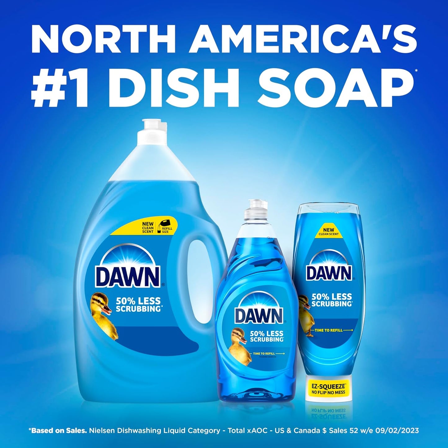 Dawn Ultra EZ-Squeeze Dish Soap - Original - 22 fl oz (650mL) × 6 Bottles