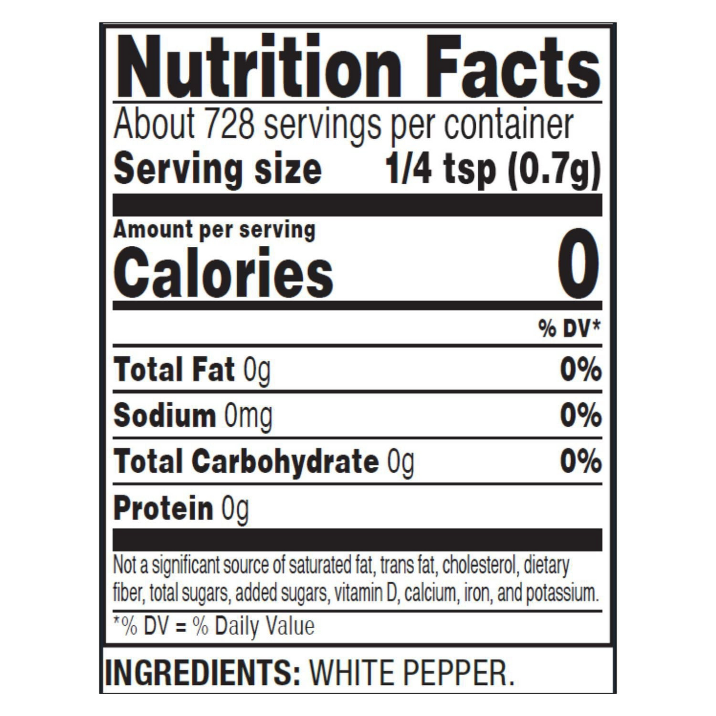 Member's Mark Ground White Pepper - 18 oz