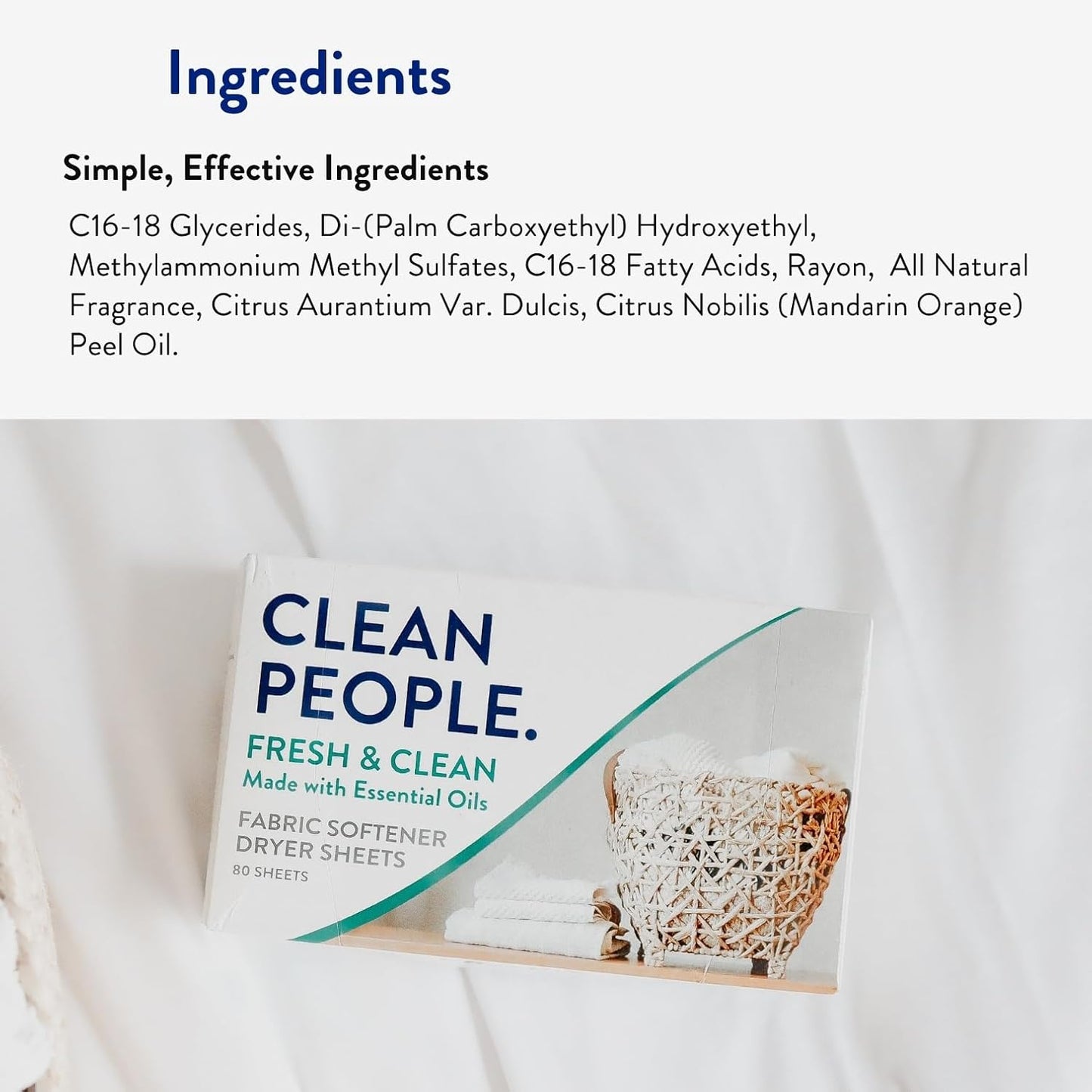 THE CLEAN PEOPLE 더 클린 피플 건조기 시트 - 프레시 - 120매