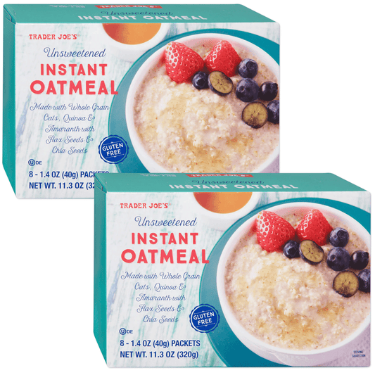 Trader Joe's 트레이더 조 언스위트닝드 인스턴트 오트밀 - 11.3 oz (8 packets)