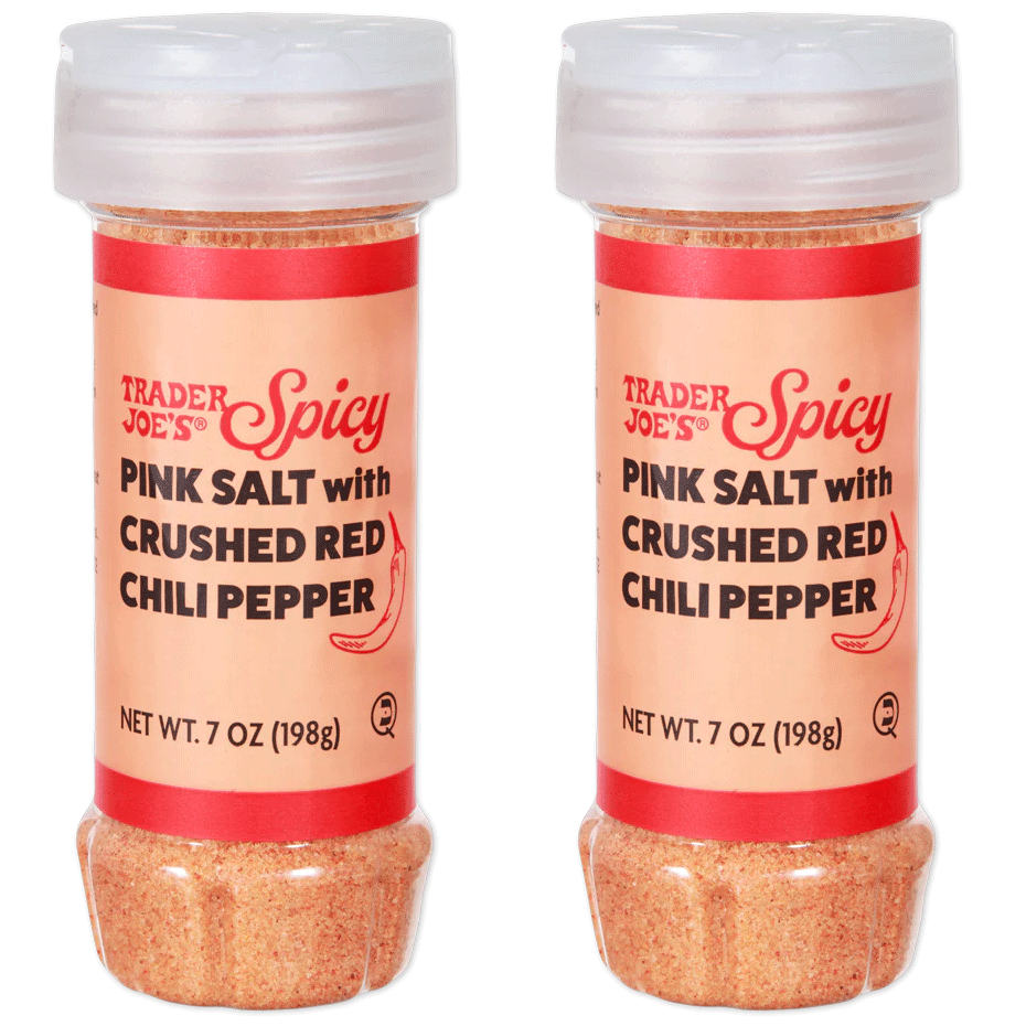 Trader Joe's Spicy Pink Salt with Crushed Red Chili Pepper - 7 oz