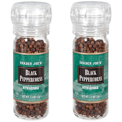 Trader Joe's Black Peppercorns with Grinder - 1.8 oz