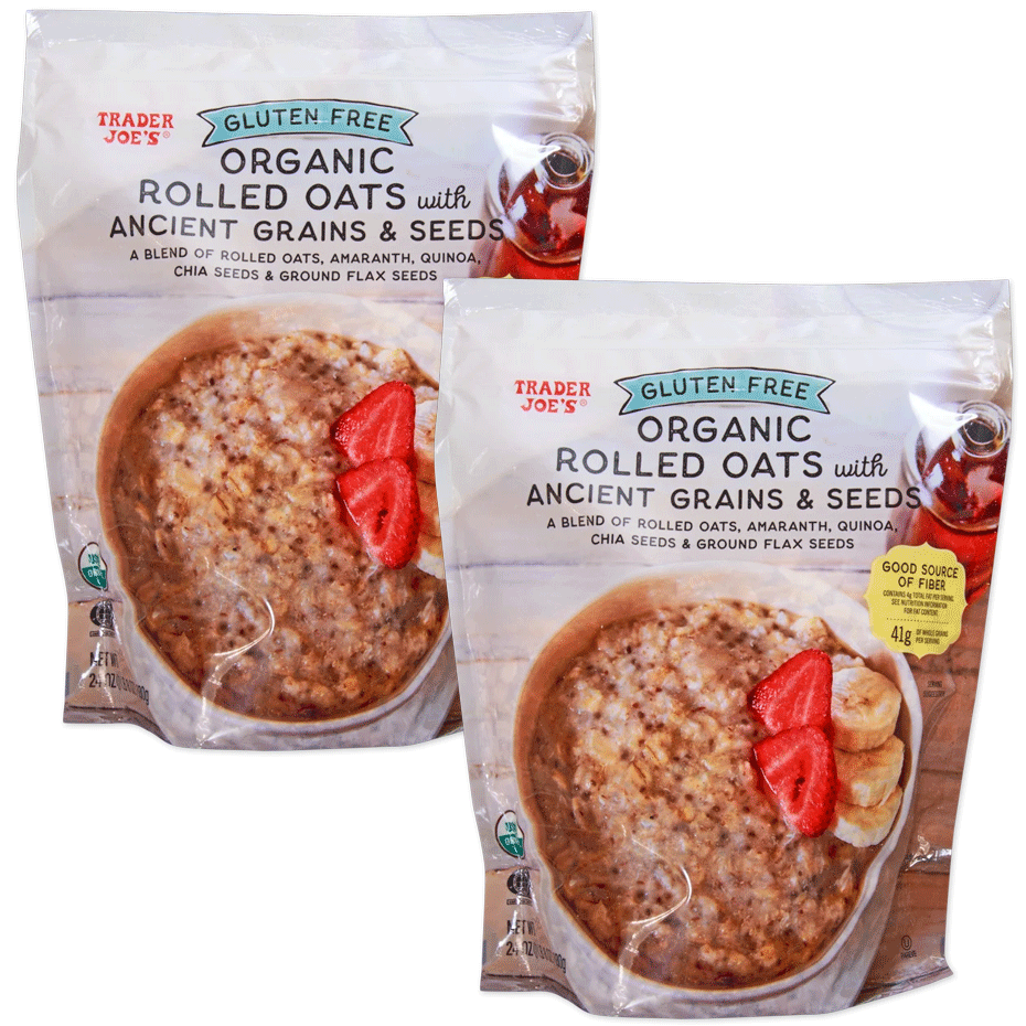 Trader Joe's Gluten Free Organic Rolled Oats with Ancient Grains & Seeds - 24 oz