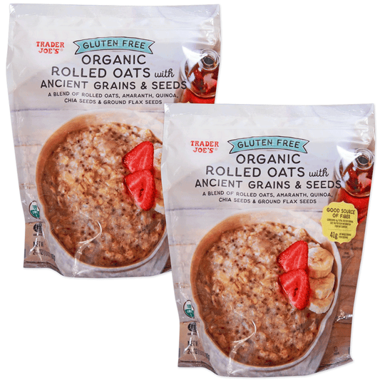 Trader Joe's 트레이더 조 글루텐 프리 오가닉 롤드 오트 위드 에인션트 그레인 앤 시드 - 24 oz