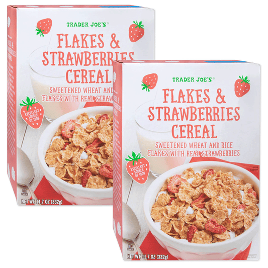 Trader Joe's 트레이더 조 플레이크스 앤 스트로베리스 시리얼 - 11.7 oz