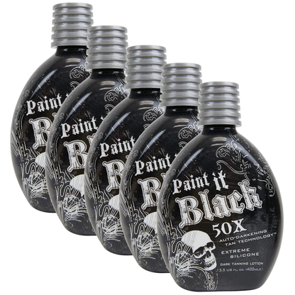 Millennium Tanning 밀레니엄 태닝 페인트 잇 블랙 50X — 입문용 이중 브론저 로션
