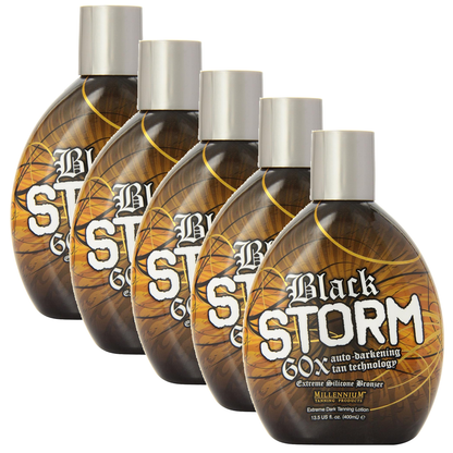 Millennium Tanning 밀레니엄 태닝 블랙 스톰 60X — 망고 + 비타민 E 트리플 브론저
