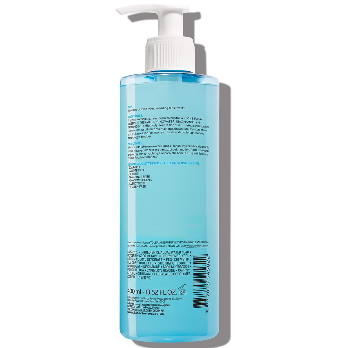La Roche-Posay 라로슈포제 톨레리앙 퓨리파잉 포밍 클렌저 — 지성 피부용