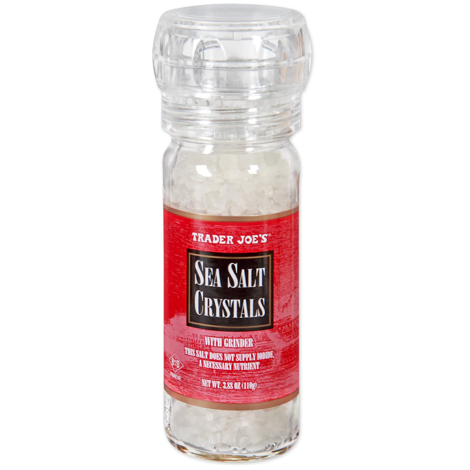 Trader Joe's Sea Salt Crystals with Grinder - 3.88 oz