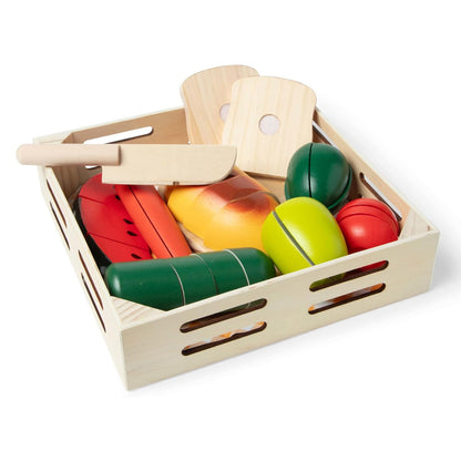 Melissa & Doug 멜리사 앤 더그 나무 식재료 자르기 세트