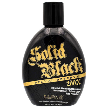 Millennium Tanning 밀레니엄 태닝 솔리드 블랙 스페셜 리저브 200X — 트리플 브론저 + 아사이