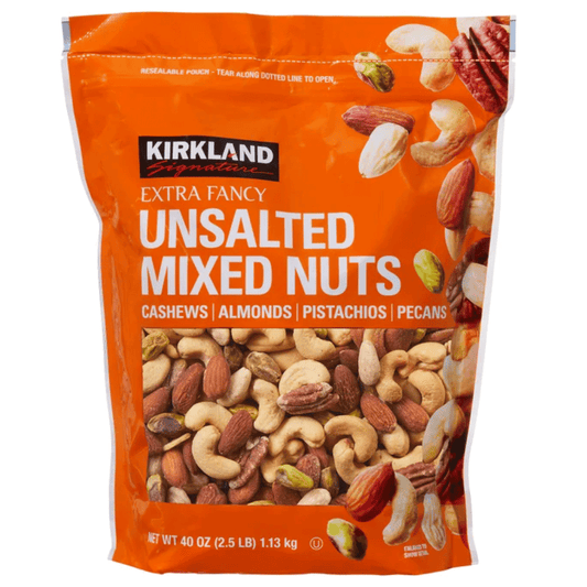 Kirkland Signature 커클랜드 시그니처 엑스트라 팬시 믹스드 너트, 무염 - 40 oz (2.5 lbs) / (1.13 kg)