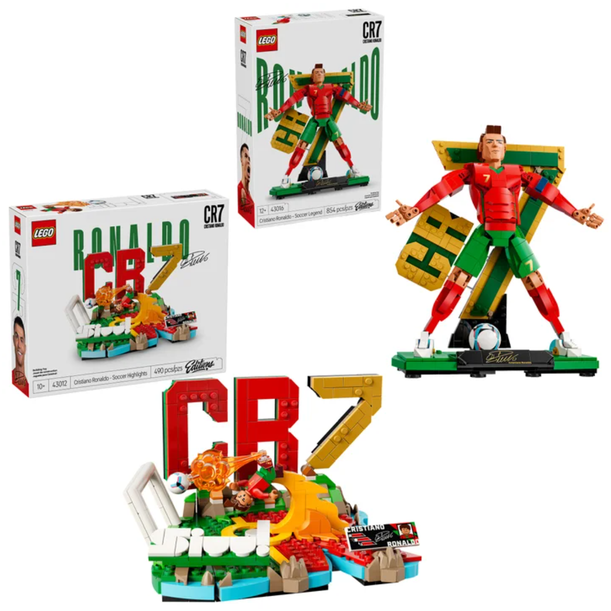 LEGO Cristiano Ronaldo World Cup Bundle (43016 + 43012 · 1,344 Pieces)