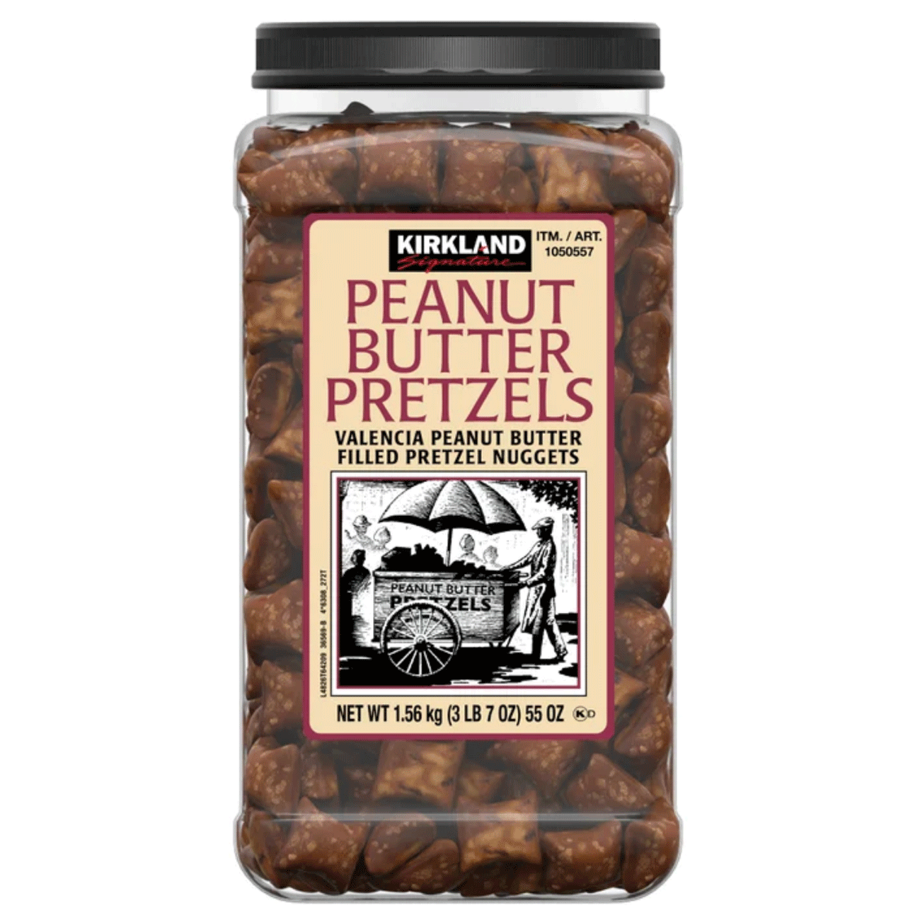Kirkland Signature Peanut Butter Filled Pretzel Nuggets - 55 oz (1.56 kg)