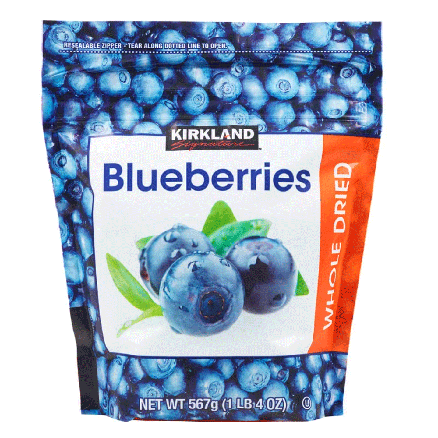 Kirkland Signature, Whole Dried Blueberries - 20 oz (1 lb 4 oz) / (567 g)