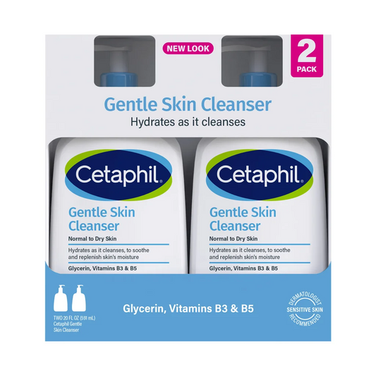 Cetaphil 세타필 젠틀 스킨 클렌저 — 비누 성분 무함유, 무향 민감성 피부용