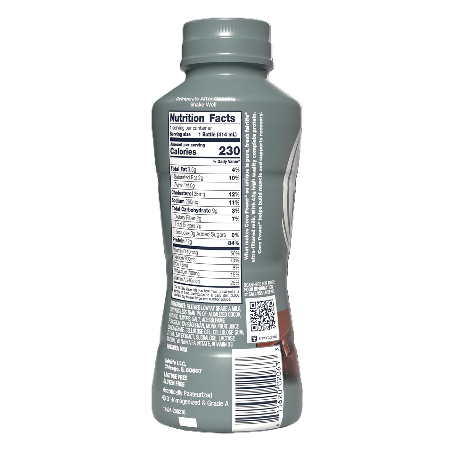 Core Power Elite Protein Shake — 14 fl oz (414mL) × 12 Bottles