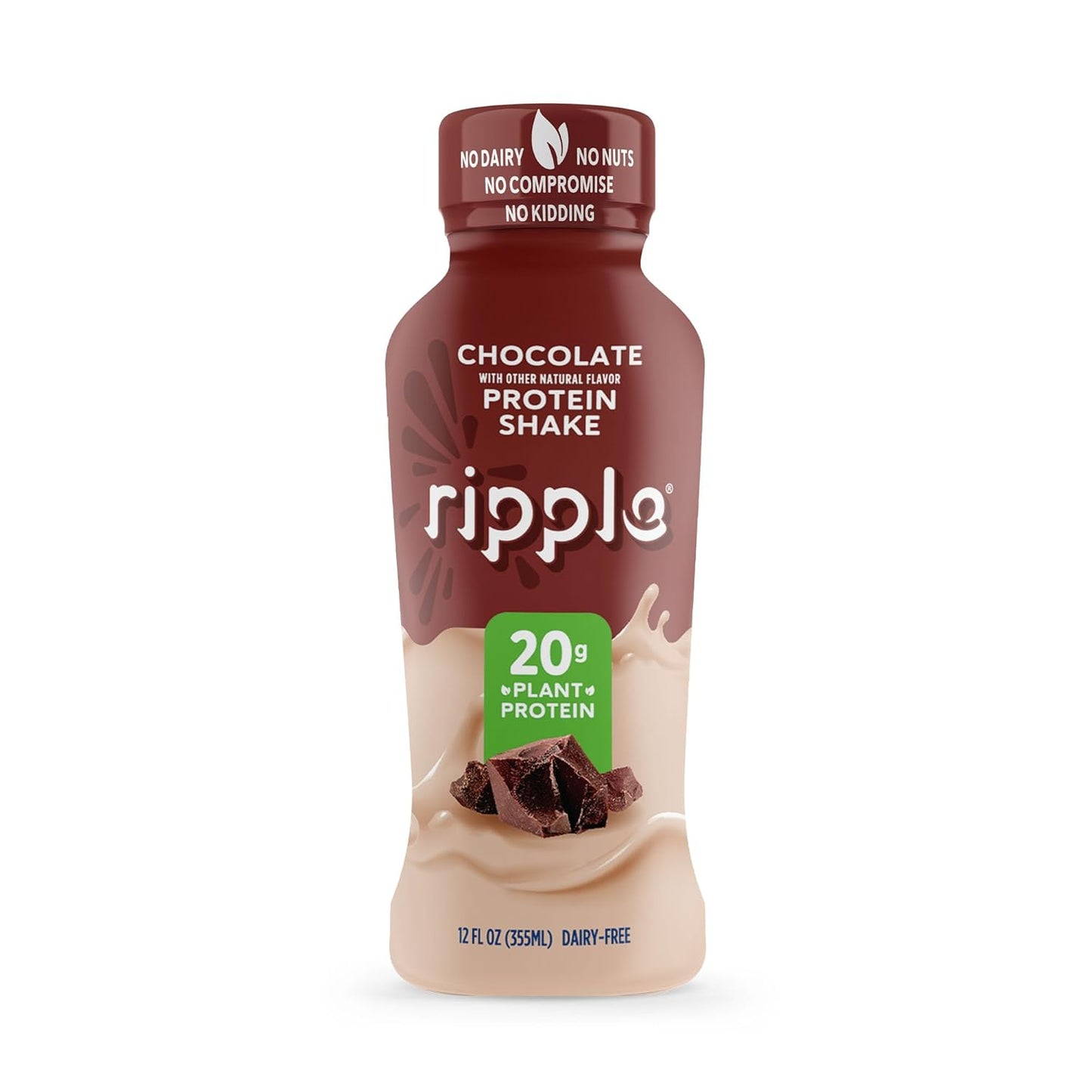 Ripple Plant Based Protein Shake — 12 fl oz (355mL) × 12 Bottles