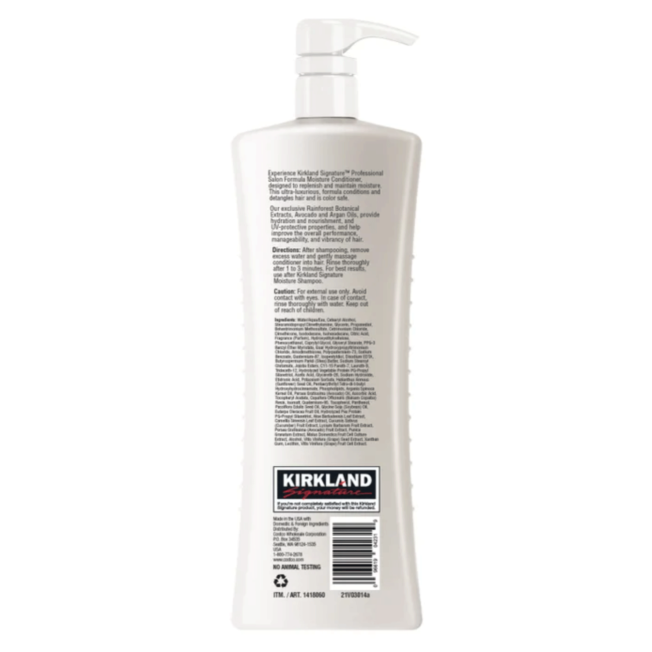 Kirkland Signature 커클랜드 시그니처 모이스처 컨디셔너, 33.8 fl oz (1 L) - 1병