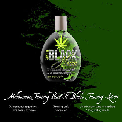 Millennium Tanning 밀레니엄 태닝 페인트 잇 블랙 헴프 — 헴프 시드 오일 브론저