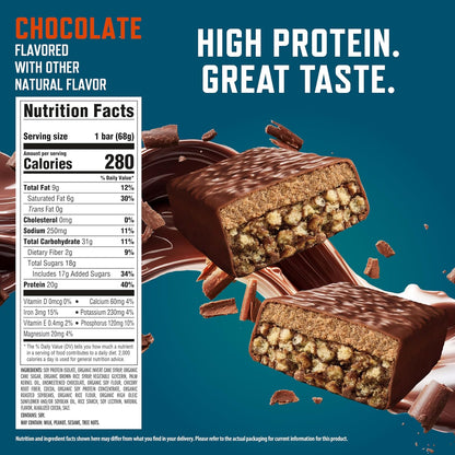 CLIF BUILDERS Protein Bar — 2.4 oz (68g) × 12 Bars