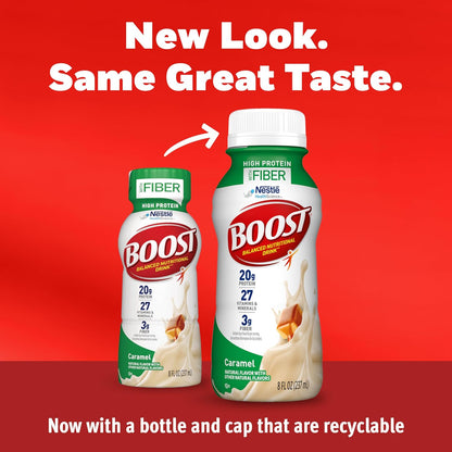 BOOST High Protein with Fiber Drink — 8 fl oz (237mL) × 24 Bottles
