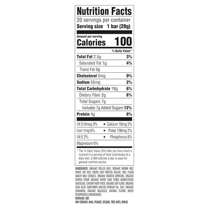 CLIF BAR Minis — Chocolate Chip, 0.99 oz (28g) × 20 Bars