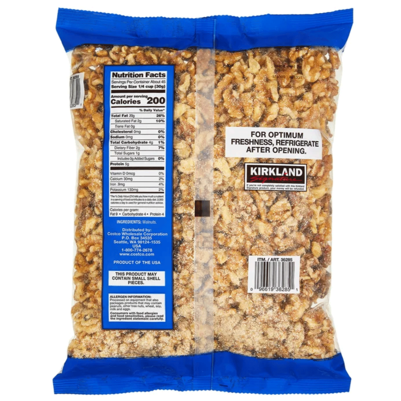 Kirkland Signature Walnut Halves - 48oz (3 lbs) / (1.36 kg)