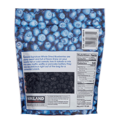 Kirkland Signature, Whole Dried Blueberries - 20 oz (1 lb 4 oz) / (567 g)