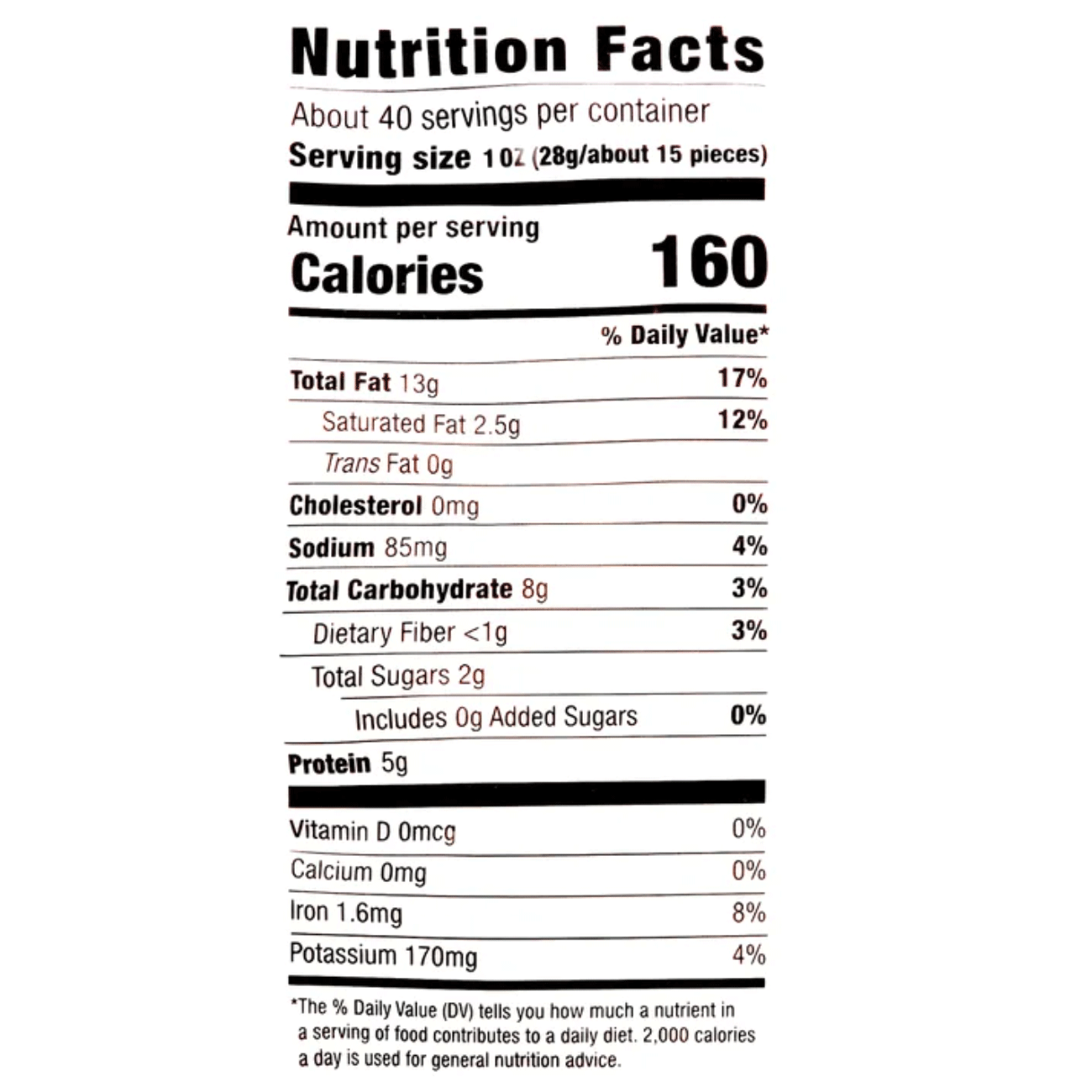 Kirkland Signature Fancy Whole Cashews - 40 oz (2.5 lbs) / (1.13 kg)