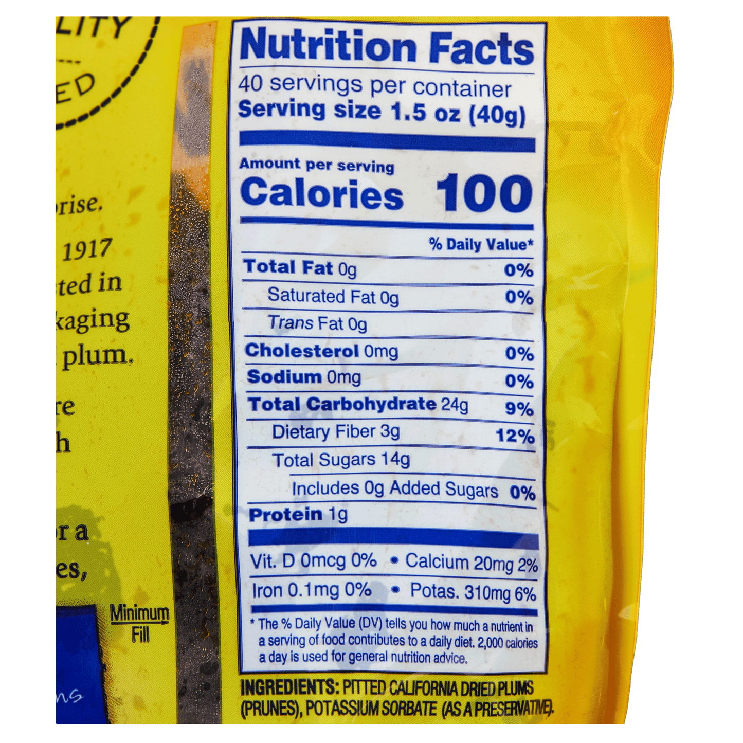 Kirkland Signature, Sunsweet Whole Dried Plums - 3.5 lbs / (1.59 kg)