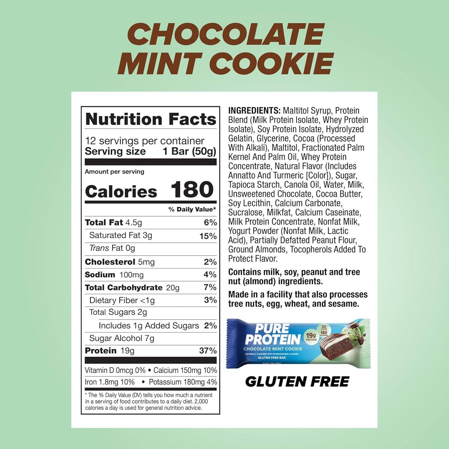 Pure Protein Bar — 1.76 oz (50g) × 12 Bars