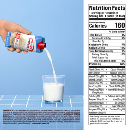 Premier Protein Shake (Original) — 11 fl oz (325mL) × 12 Bottles
