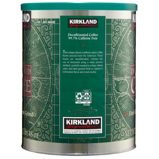 Kirkland Signature Decaffeinated Coffee, Dark Roast - 3 lbs / (1.36 kg)
