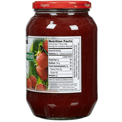 Kirkland Signature 커클랜드 시그니처 오가닉 딸기 스프레드 - 42 oz (1.19 kg)