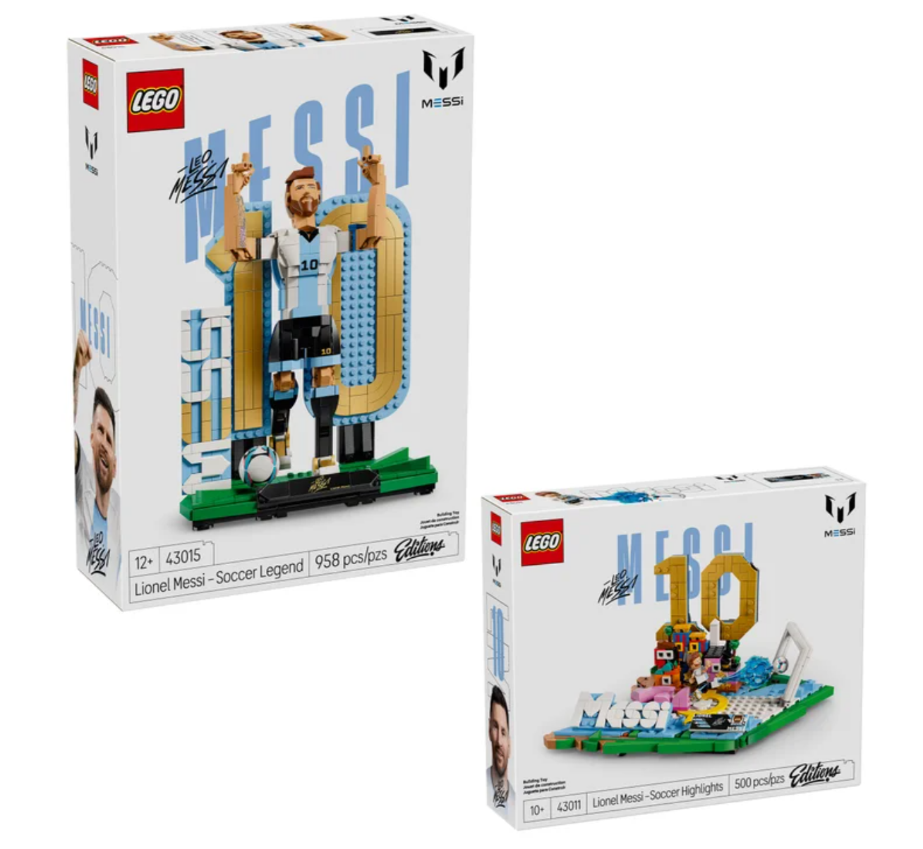 LEGO Lionel Messi World Cup Bundle (43015 + 43011 · 1,458 Pieces)