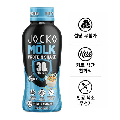 Jocko Mölk 프로틴 셰이크 — 355mL (12 fl oz) × 12병