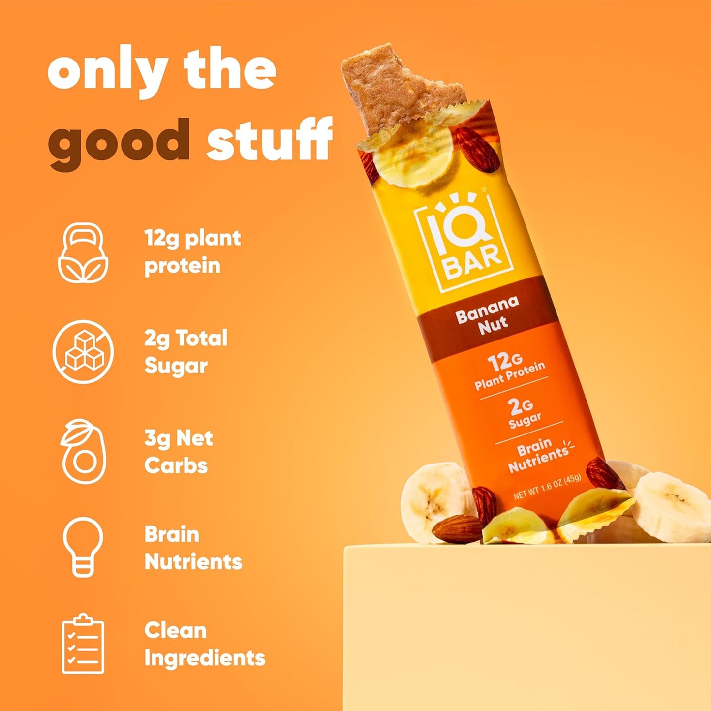 IQBar Protein & Brain Bar — 12 Bars