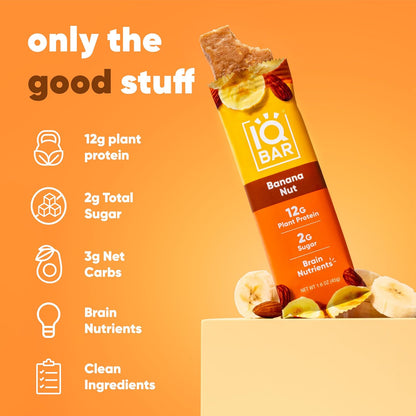 IQBar Protein & Brain Bar — 12 Bars